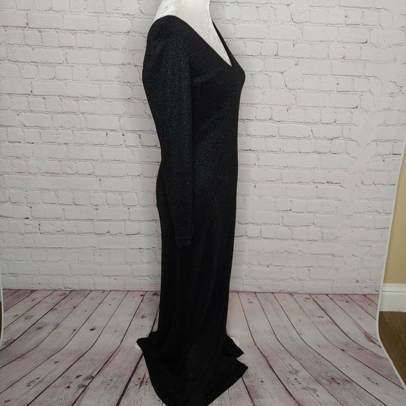 Chris McLaughlin Black Sparkle Formal Dress 4/6 - Picture 5 of 9